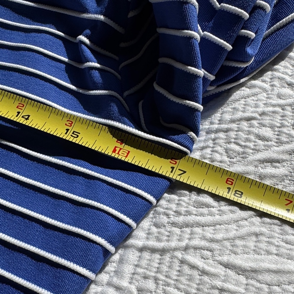 Sara Campbell Blue and White Striped Jacket or Shirt - Picture 7 of 11